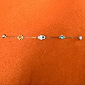 Swarovski Gold and Silver Charm Bracelet